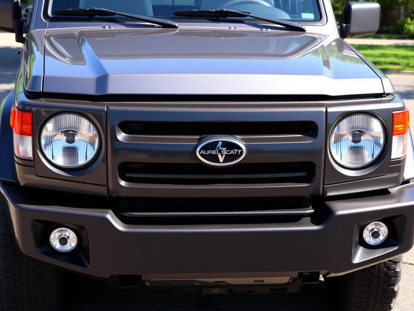 Farolas de camioneta SUV con acabado transparente y como nuevas después de la restauración